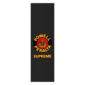 パウエル・ペラルタ POWELL PERALTA 9in x 33in SUPREME BLACK SHEET グリップテープ デッキテープ シュプリーム スケートボード スケボー （2206）