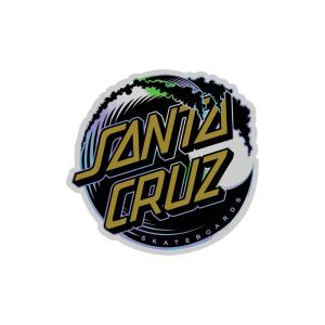 サンタクルーズ SANTA CRUZ 3.5in x 3.5in HOLO WAVE DOT STICKER ステッカー デカール シール スケートボード スケボー