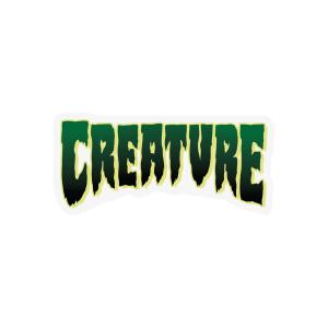 クリーチャー CREATURE 4in x 2in LOGO STICKER DARK GREEN デカール ステッカー シール スケートボード スケボー ストリート