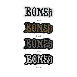 ボーンズ ウィール BONES WHEELS 3inch BONES STICKER ステッカー ブラック ホワイト ゴールド シルバー デカール シール スケートボード スケボー