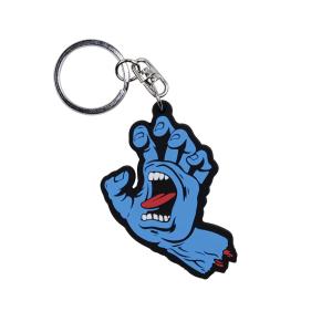 SANTA CRUZ サンタクルーズ SCREAMING HAND RUBBER KEYCHAIN BLACK キーチェーン ブラック キーホルダー スクリーミングハンド スケートボード スケボー｜americanstreetstyle