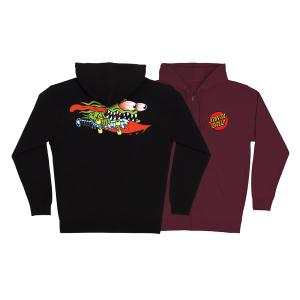 SANTA CRUZ サンタクルーズ MEEK SLASHER ZIP HOODIE SWEATSHIRT ジップアップパーカー フード スウェット キース・ミーク（22FA）｜americanstreetstyle