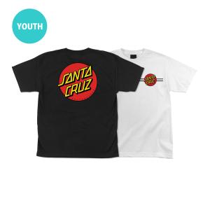 SANTA CRUZ サンタクルーズ CLASSIC DOT S/S T-SHIRT YOUTH ユースサイズTシャツ 子供用 クラシックドット ストリートファッション (CP)｜americanstreetstyle