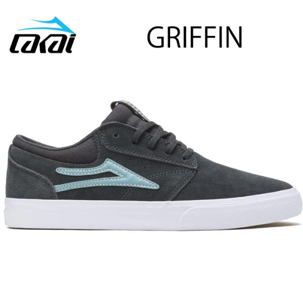 スケートボード シューズ スニーカー スケシュー ラカイ LAKAI GRIFFIN CHARCOA...