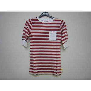 新品 女性用 Tシャツ THREEOCEAN THE RLM T- SHIRTS WHITE/RED BORDER (M)サイズ 全国送料無料｜americanstyle33