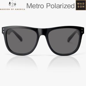 サングラス マドソン オブ アメリカ MADSON OF AMERICA METRO BLACK MATTE Grey Polarized Lenses｜americanstyle33