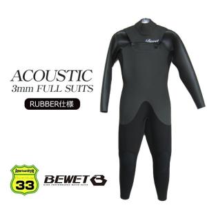 2023 BEWET ビーウェット 男性用 ウェットスーツ BE WET ACOUSTIC 3mm FULL｜americanstyle33