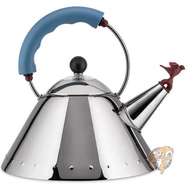 ALESSI アレッシィ Bird Kettle バードケトル ブルー 小鳥のヤカン　やかん 送料無...