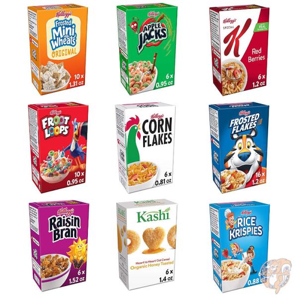 Kellogg&apos;s Breakfast Cereal ケロッグ 朝食 シリアル バラエティパック ア...