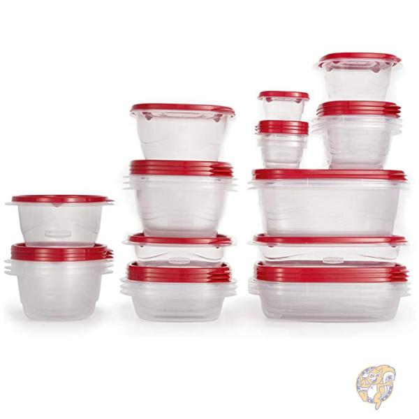 Rubbermaid ラバーメイド キッチン用品 フタ付き食品容器 赤 2108385