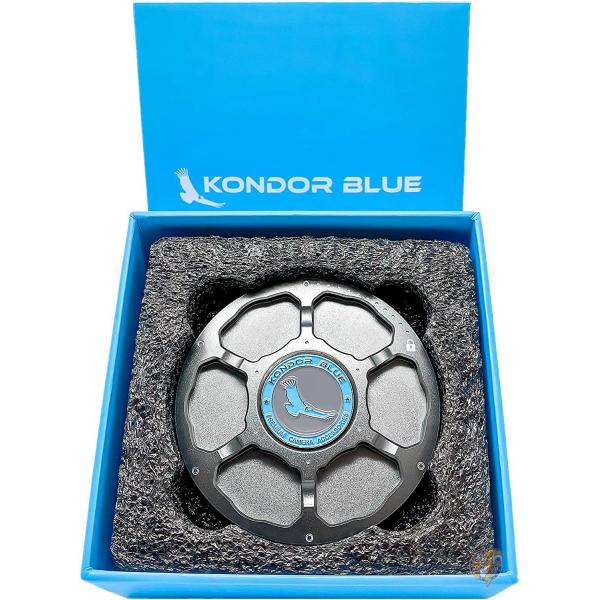 KONDOR BLUE EFマウントカメラボディキャップ メタル(スペースグレー) アルミニウム合金...