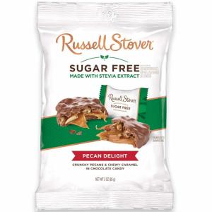 ラッセルスト―バー Russell Stover シュガーフリー 砂糖不使用 ピーカンデライト チョコレート 85g×12袋 送料無料