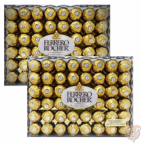 ファレロ ロシェ Ferrero Rocher チョコレート 48粒×2箱 ギフトボックス 詰め合わ...