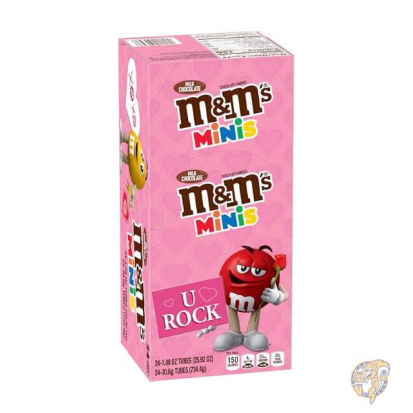 M&amp;M&apos;S バレンタイン ミルク チョコレート ミニサイズ 30g 24個 バレンタイン 輸入チョコ...