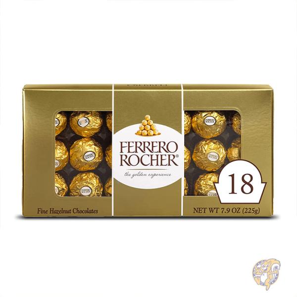 Ferrero Rocher フェレロ] お菓子 チョコレート 18個 プレミアムグルメ ミルクチョ...