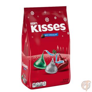 ハーシーズ HERSHEY&apos;S キスチョコ KISSES ホリデーキャンディー 赤＆緑＆シルバー 1...