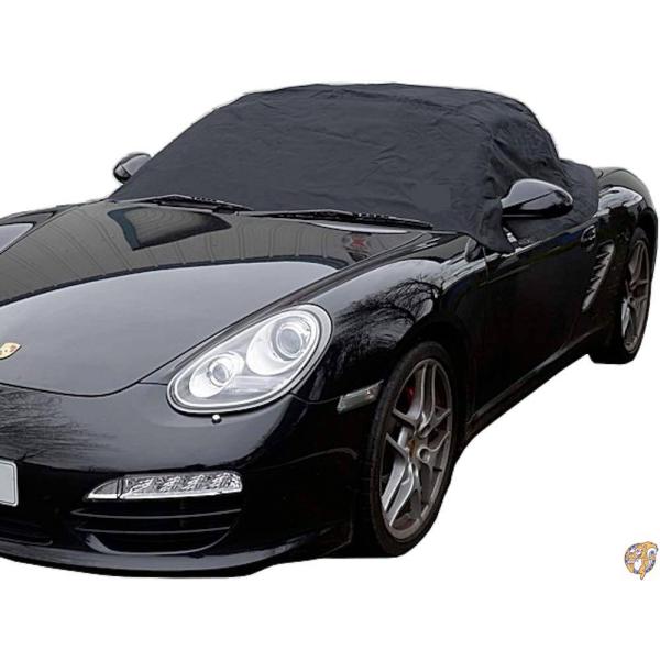 ポルシェBoxster 987ソフトトップ屋根プロテクター半分カバー - 2005に2012【並行輸...