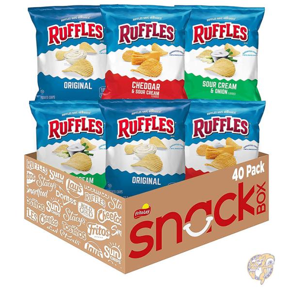 Ruffles ラッフルズ フリル ポテトチップス お菓子 バラエティパック 28g（40個パック）