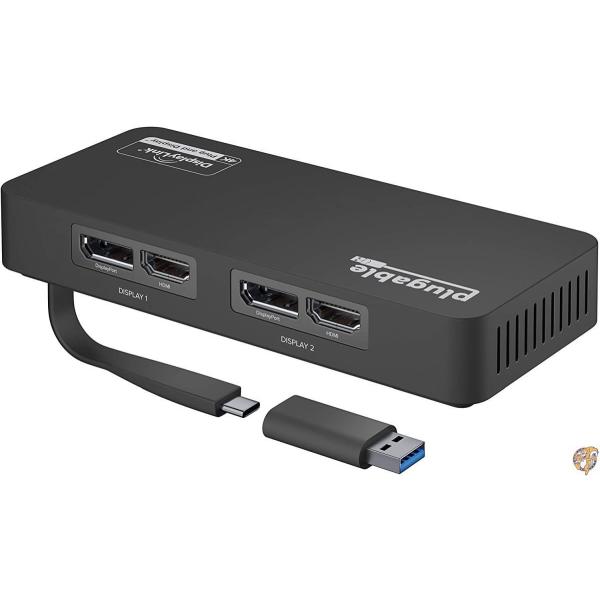 Plugable USB-C 変換グラフィックアダプタ、ディスプレイ変換 Windows、Mac 用...