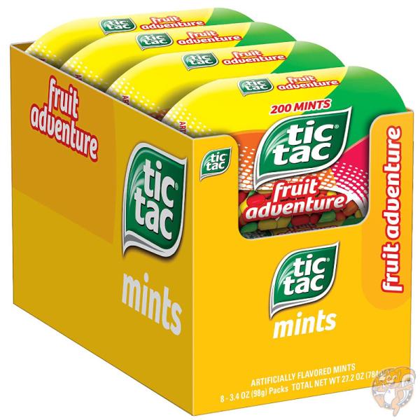 ティックタック Tic Tac Mints フルーツアドベンチャー 200粒(98g)×8個入 フレ...
