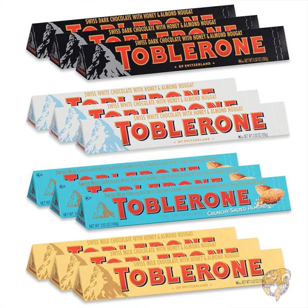 トブラローネ Toblerone スイス チョコレート詰め合わせ ミルク ダーク ホワイトチョコレー...