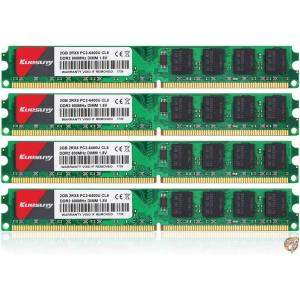 8GB キット (2GBX4) DDR2 800 Udimm RAM, Kuesuny PC2-6400/PC2-6400U 1.8V CL6｜americapro