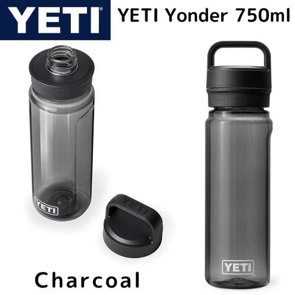 YETI プラスチック ウォーター ボトル YONDER　750 ML 水筒 ★チャコール　Char...