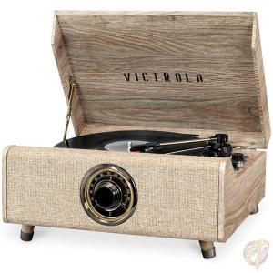 Victrola 4-in-1ハイランド Bluetoothレコードプレーヤー 3速ターンテーブル FMラジオ 送料無料｜americapro