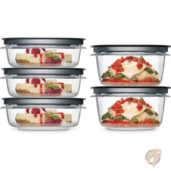 Rubbermaid ラバーメイド キッチン用品 フタ付き食品容器 グレー 2108396