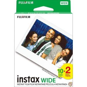 Fujifilm instax Wide Instant Film, 20 Exposures, White, New Packaging｜americapro