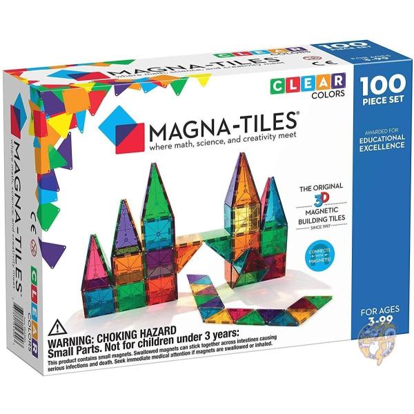 マグナタイル 100ピース 磁石ブロック Magna-Tiles マグネット パズル 送料無料