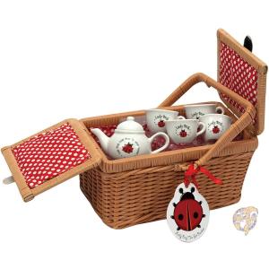 Ladybug ティー おままごとセット バスケット てんとう虫 おままごと 13ピース ポースレン 送料無料