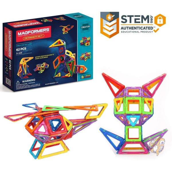 マグフォーマー Magformers デザイナーセット 磁石ブロック組み立て玩具 (62ピース) 6...