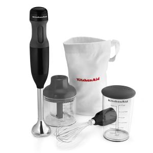 【並行輸入品】KitchenAid (キッチンエイド) KHB2351OB ハンドブレンダー ミキサー 3種類のスピード 4種類 アタッチメント付き オニキスブラック