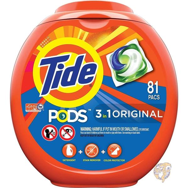 タイド PODS洗濯洗剤 Tide 37000930457 オリジナルの香り ジェルボールタイプ81...