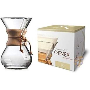 ケメックス コーヒーメーカー Chemex NULL クラシック グラス 6カップ フィルター付き ...