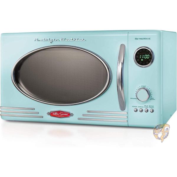 ノスタルジア Nostalgia RMO4AQ レトロ大型 800ワット 電子レンジ アクア 送料無...