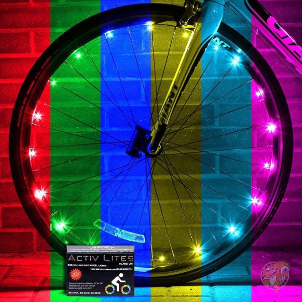 LED自転車タイヤライト Activ Life 安全＆スタイリッシュ 送料無料
