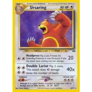 Pokemon Ursaring (34) Neo Discovery Pokemon 並行輸入品 ...