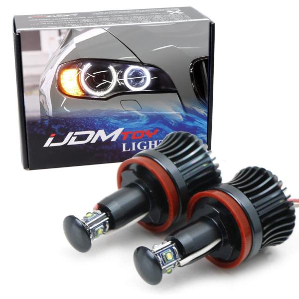 iJDMTOY (2 ホワイト H8 LED エンジェルアイズ BMW 128i 135i 1M 3...