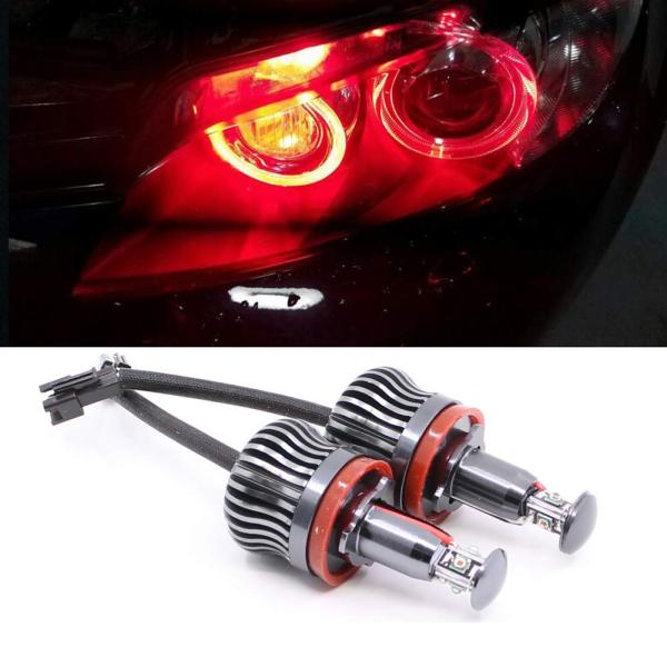 Csslyzl H8 20W RED LED Angel Eyes Headlight Halo R...