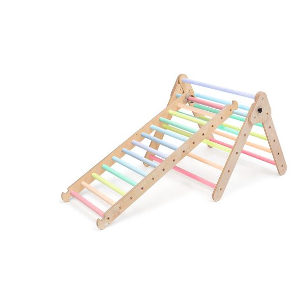KateHaa Natural Climbing Triangle Frame for Toddle...