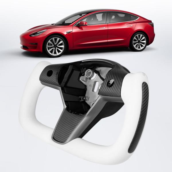 TESFEEL Tesla ヨークハンドル モデル3/Y 2017 2022用 パーソナライズされた...
