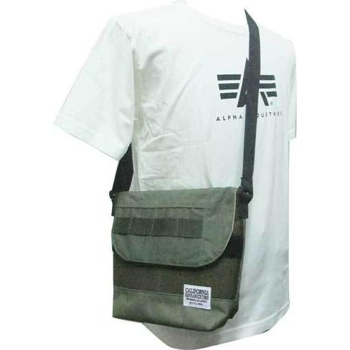 ショルダーバッグ 綿素材 ACTIVE 1242197 アーミーグリーン