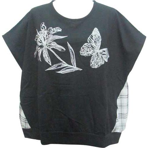 iS ScoLar イズスカラー Tシャツ 542232-09 ブラック　Mフリー