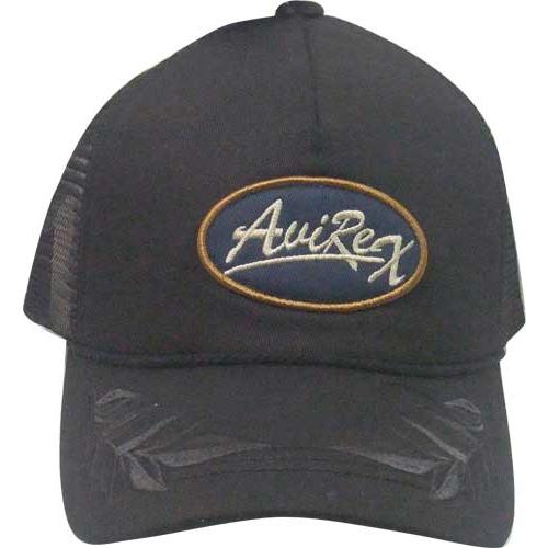アビレックス キャップ CAP AVIREX ワッペン リーフ 81580900-80ブラック