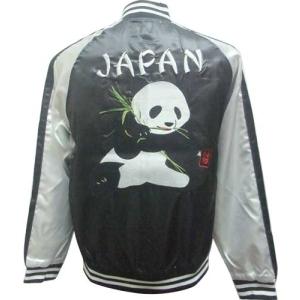 スカジャン 風神雷神 一心如鏡 中綿なし 83401(83120)kami 黒 M寸、L寸