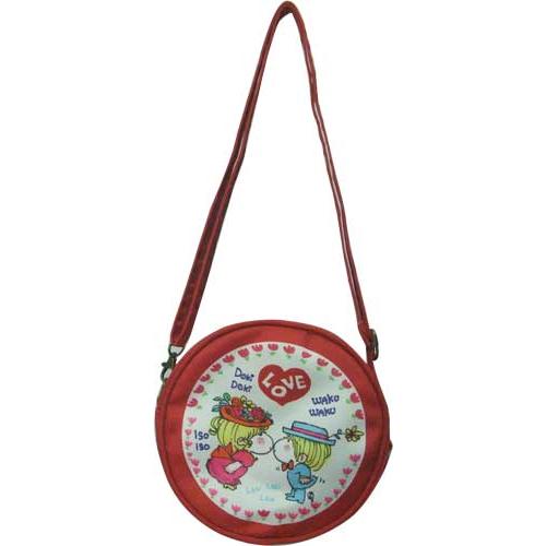 水森亜土　アドちゃん　ラウンドポシェット LOVE AD-9104 レッド