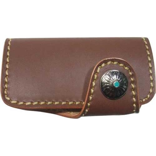 DeepZoon　本革キーホルダー　KEY-18 ブラウン色