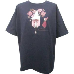 ムーミン Tシャツ プリント all about MM-8501/NVネイビー Mフリー｜americaya2